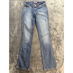 Wrangler Women's Premium Patch Bling Embroidered Cowgirl Bootcut Jeans 3/4 x 36